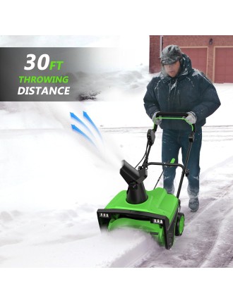 2024 Fashion SWIPESMITHE 15-Amp 20-Inch Electric Snow Blower, 3000 Rotating Speed Corded with Dual LED Lights