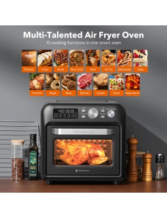 2024 Fashion Taotronics Air Fryer 012, 19 Quart 15-in-1 Family-Sized Toaster Oven