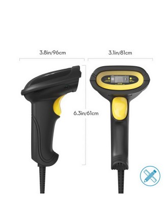 2024 Fashion TaoTronics TT-BS014 USB WIRED 1D BAR CODE SCANNER LS01