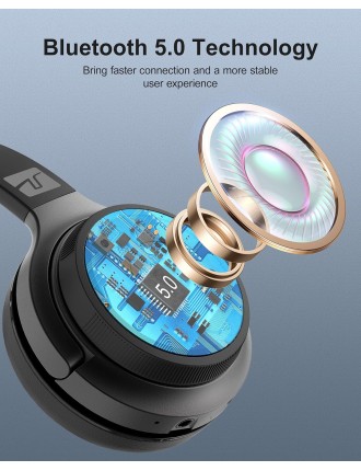 2024 Fashion Trucker Bluetooth Headset - ENC Noise Cancelling, Mute Button Mic, V5.0, Handsfree - Driving/Business/Office