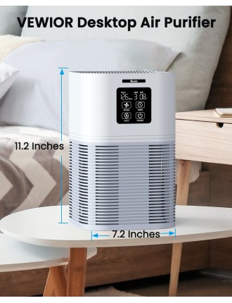 2024 Fashion VEWIOR 2 in 1 Air Purifier with H13 Filters for Home Allergies Pets Hair Odor Eliminators