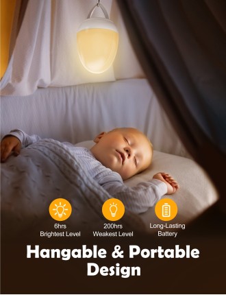 2024 Fashion JolyWell Baby Night Light for Kid, Portable Egg Nightlight with Stable Charging Pad, Touch Nursery Night Lamp for B