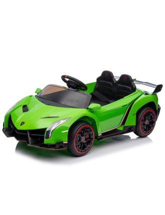 2024 Fashion Lamborghini Poison Small Dual Drive 12V 4.5AH Sports Car with 2.4G Remote Control