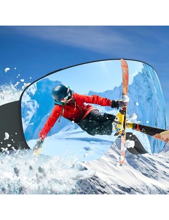 2024 Fashion TaoTronics Ski Goggles, Professional OTG Snowboard Goggles, Anti-Fog Scratch ski glasses