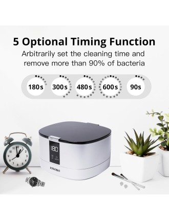 2024 Fashion Ultrasonic Jewelry Cleaner, Ultrasonic Cleaner Machine with Digital Timer and 304 Stainless Steel Tank