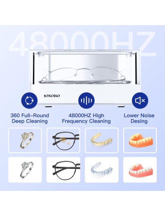 2024 Fashion Ultrasonic Jewelry Cleaner, Ultrasonic Cleaner Machine with Digital Timer and 304 Stainless Steel Tank