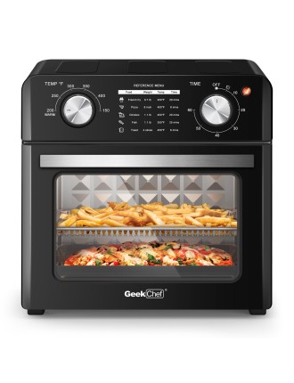 2024 Fashion Geek Chef Air Fryer 10QT, Countertop Toaster Oven, 4 Slice Toaster Air Fryer Oven Warm