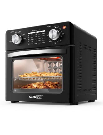 2024 Fashion Geek Chef Air Fryer 10QT, Countertop Toaster Oven, 4 Slice Toaster Air Fryer Oven Warm