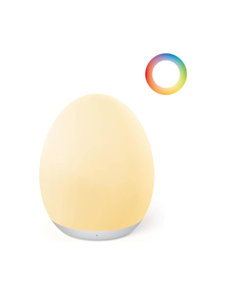 2024 Fashion JolyWell Night Light for Kids, Egg Light for Nursery with 7 RGB Colors Changeable & Stepless Dimming