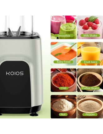 2024 Fashion KOIOS 850W Countertop Blenders for Shakes and Smoothies, Protein Drinks, Nuts, Spices