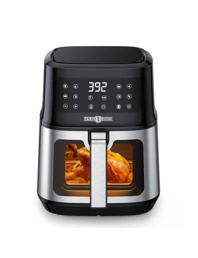 2024 Fashion Paris Rhône 5.3 Quart Air Fryer AF014 with Viewing Window, 8-In-1 Toaster Oven Cooker