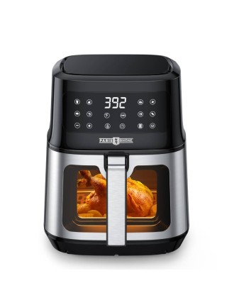 2024 Fashion Paris Rhône 5.3 Quart Air Fryer AF014 with Viewing Window, 8-In-1 Toaster Oven Cooker