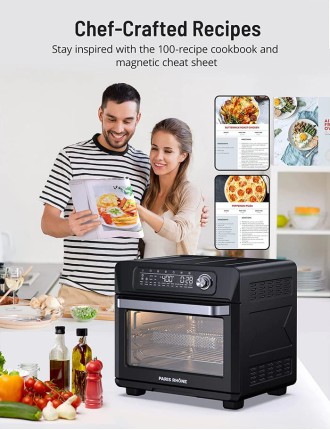 2024 Fashion Paris Rhône Digital Air Fryer Oven AF006, Combo 26QT For 12" Pizza